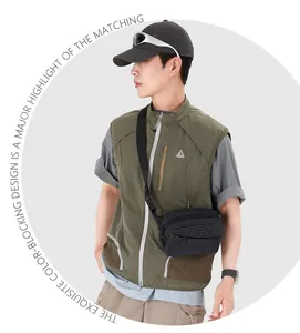 Kleine karierte Nylon-Umhängetasche für Freizeitsport und Outdoor-Reisen