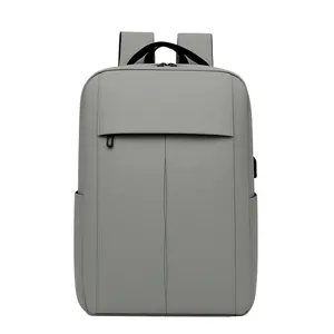 Zakelijke Laptop Rugzak Waterdicht Oxford Stof Reistas Grote Capaciteit USB Oplaadpoort School Computer Rugzak