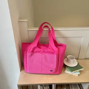 Large Capacity Oxford Cloth Travel Bag For Women Casual Multi-Pocket Nylon Handbag Gym Dance Bag Weekend Overnight Duffel Bag