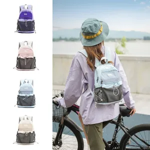 Amerikaanse Stijl Casual Patchwork Mini Rugzak Voor Kinderen Studenten Lichtgewicht Waterafstotend Nylon Outdoor Reizen Schooltas
