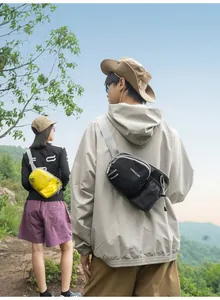 Multifunktionale Outdoor Sport Brusttasche zum Laufen und Wandern mit Flaschenhalterung