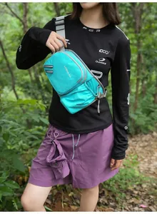 Outdoor-Sport-Brusttasche mit Flaschenhalter zum Laufen und Wandern im Freien