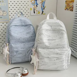 Korean ins style tie-dye backpacks for students with high capacity