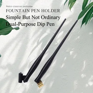 Retro Resin Oblique Calligraphy Dip Pen Holder Dual-Use Hand Lettering Writing Tool For English Copperplate Spencerian Script Penholder