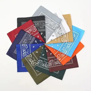 Mehrfarbige Paisley-Bandana-Vierecktücher Set für Damen und Herren Modeaccessoires