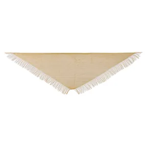 Écharpe triangulaire élégante en fil métallique doré avec franges pour robes de soirée