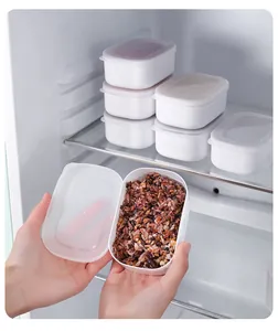 Close-up view of 100g microwave-safe food container filled with cooked mixed grain rice
