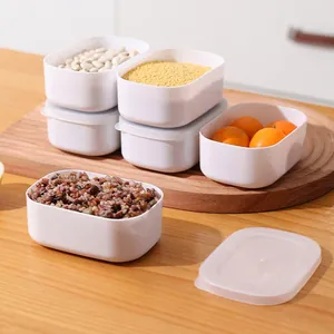 Quantitative Mini Food Storage Container Microwaveable Freezer Safe Small Fresh-keeping Box For Grains Fruits Portioned Meal Prep Portable Bento Box