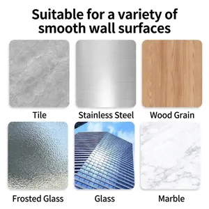 Furniture anti-tip anchor kit showing applicable surfaces like tile, wood, and marble