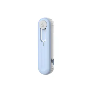 Penna per pulizia auricolari Bluetooth multifunzione portatile azzurra con tasto