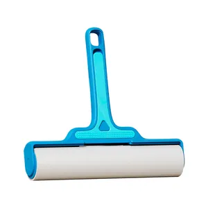 Professional tearable lint roller for pet hair and clothing cleaning on white background
