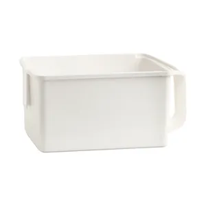 Cesta de Almacenamiento para Gabinete Doméstico Con Asa Integrada Caja Organizadora de Escritorio Multifuncional para Snacks Cocina Dormitorio Baño Contenedor de Plástico PET