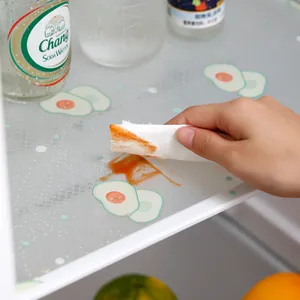 Waterproof oil-proof kitchen drawer liner shelf mat with cute avocado pattern design