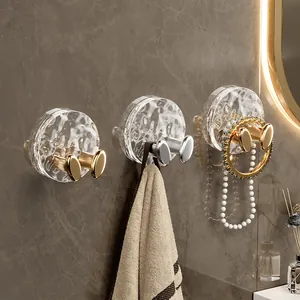 Luxury water ripple plug hooks for power cord organization in bathroom