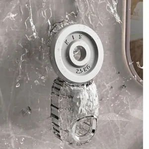 Dispenser automatico di dentifricio a ventosa con forte montaggio a parete e portata