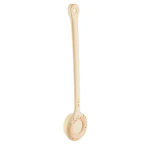 Cute long-handle donut bath brush with soft bristles for back scrubbing