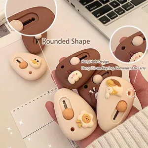 Tragbares Mini-Cuttermesser im Cartoon-Design mit automatischem Rückzug zum Öffnen.