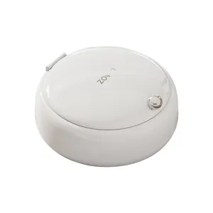 Caja de almacenamiento magnética para kit de costura con diseño circular blanco puro