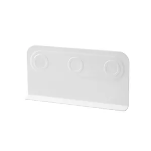 Minimalistischer weißer wandmontierter magnetischer Fernbedienungshalter mit drei Fächern
