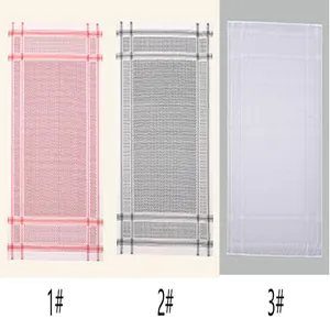 Fashionable jacquard grid headscarf collection featuring red, black, and white colors