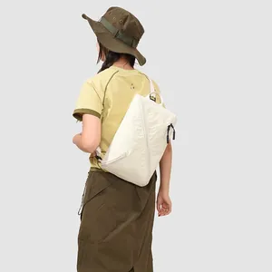 Sac à dos commuteur minimaliste en nylon crème léger pour hommes et femmes yoga