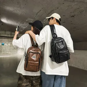 Minimalist Nylon School Backpack for Girls Ins Style Solid Color Large Capacity Travel Bag University Student Casual Daypack