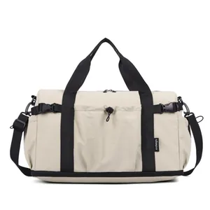 Sac de Voyage Grande Capacité Séparation Sec-Humide Sport Fitness Sac de Sport Imperméable en Tissu Oxford pour Hommes Femmes