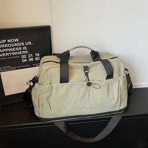 Large capacity travel and sports fitness bag with dry wet separation for weekend