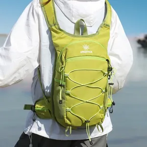 Zaino da trekking outdoor ultraleggero verde lime per ciclismo, trekking e alpinismo