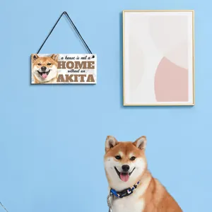 Rustic Wooden Dog Theme Hanging Plaque Heartwarming Slogan Wall Decor For Pet Lovers Home Decoration Akita Frenchie Husky Golden Retriever German Shepherd