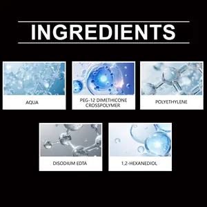 Dettaglio degli ingredienti e della formula chimica del lubrificante per gomma.