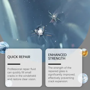 Auto Windschutzscheibe Glas Reparatur Flüssigkeit Nano Reparatur Set Für Windschutzscheibe Riss Kratzer Schnelle Behebung Klare Sicht Pflege Flüssigkeit Set
