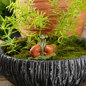 Hand-painted resin snail garden ornament for outdoor landscape lawn and patio decoration