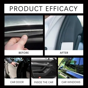 Vista dettagliata dell'applicazione dello spray lubrificante per guarnizioni auto in gomma