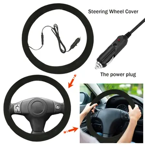 Universal beheizbarer Lenkradbezug mit Zigarettenanzünder-Stecker für das Auto-Interieur
