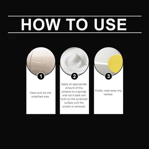 Detailed step-by-step instruction showing how to use car scratch remover paste effectively