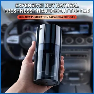 Humidificateur d'Aromathérapie Intelligent pour Voiture et Huile Essentielle avec Projecteur d'Étoiles 5 Modes Diffuseur à Ultrasons Décoration