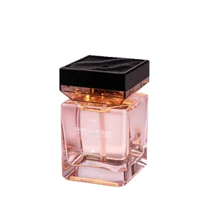 Premium 500ml luxury aroma diffuser refill in elegant pink glass bottle for home.