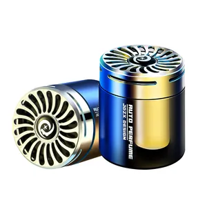 Diffuseur d'aromathérapie de voiture cylindrique haut de gamme avec baume solide