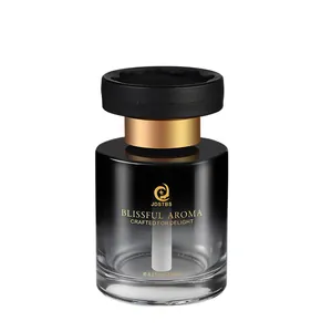 Hochwertige schwarze goldene Auto Aromatherapie Parfüm Diffusor Glasflasche 120ml