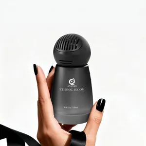 Luxe zwarte mat auto-aromatherapie diffuser en luchtverfrisser ornament, 120ml