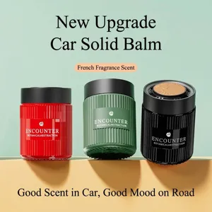 Premium car solid balm aromatherapy air freshener with forest scent and luxury jars