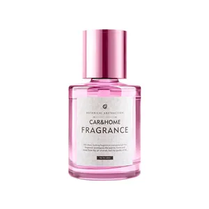 Elegante roze glazen fles auto en huis geur essentiële olie met 160ml netto inhoud