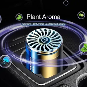 Premium Metall Zylinder Auto Lufterfrischer mit festem Balsam zur Geruchsentfernung