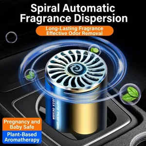 Spiralförmig rotierender Auto-Lufterfrischer fester Balsam Aromatherapie für Getränkehalter