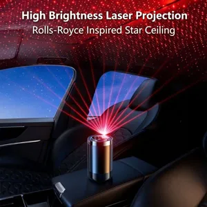Intelligenter Auto-Duftzerstäuber mit roter Sternenhimmel-Laserprojektion Befeuchter