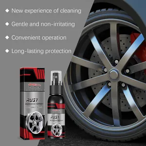 Car wheel rust remover spray detail, 100ml bottle with professional formula for auto rims.