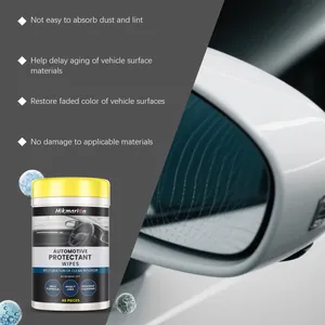 Toallitas de limpieza protectora para interiores de automóviles, antipolvo y de restauración.