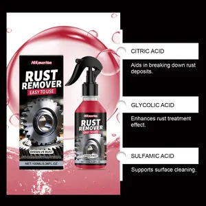 Effective rust remover spray ingredients detail with citric acid and glycolic acid