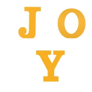 Creative mirror finish JOY alphabet letters for modern home desktop decoration and gifts